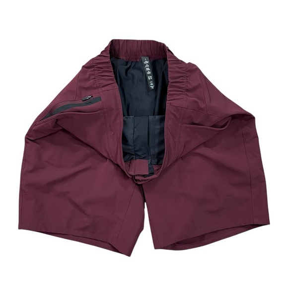 Ten Thousand The Foundation Short 8.5" Lined Maroon Size Large Elastic Waist Gym - Picture 3 of 7